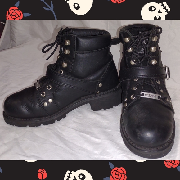 X-ELEMENT Moto riding boots mens sz9 - Picture 3 of 3